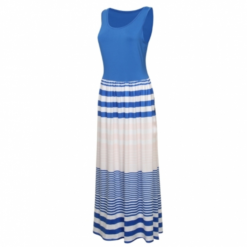 Multiple Striped Maxi Dress